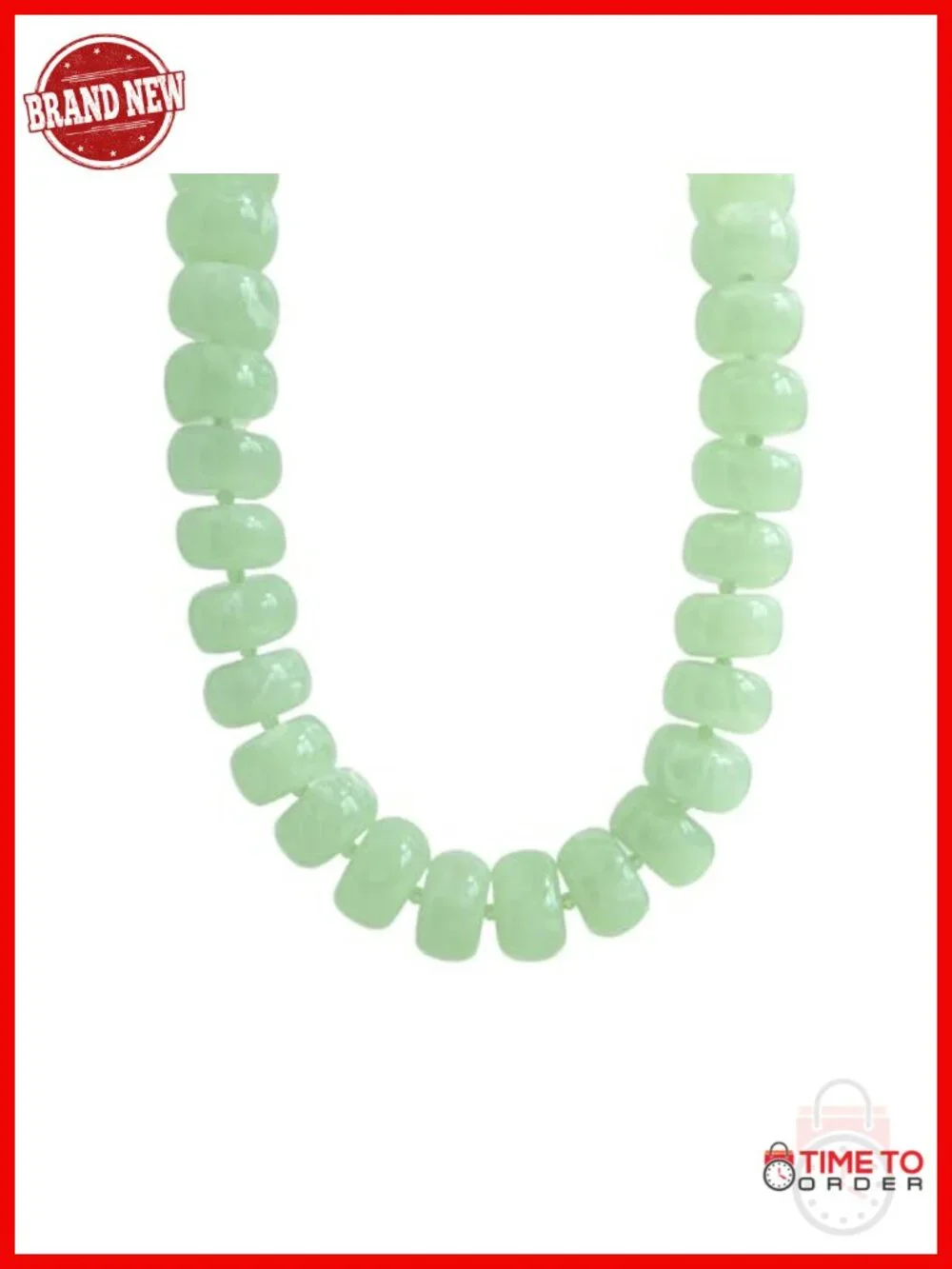 Oversized Resin Beaded Chunky Choker Necklace with 18K Gold Plated Extender